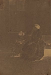 Donne in un cortile da Charles Nègre